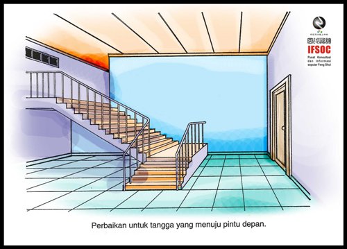 fengshui anak tangga