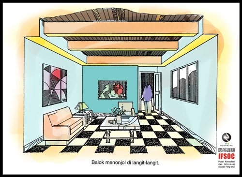 fengshui cat rumah