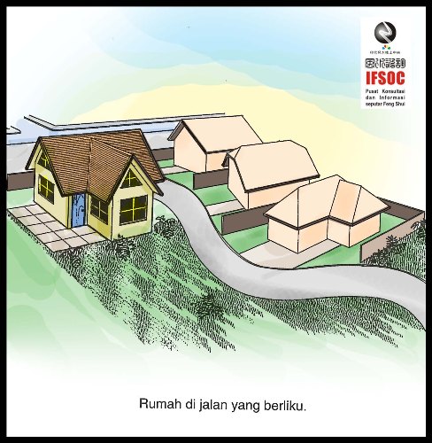 fengshui jalan kelokan